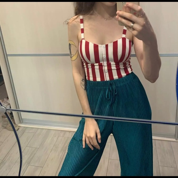 Loungewear Culotte wide leg pleated pants - Picture 9 of 13